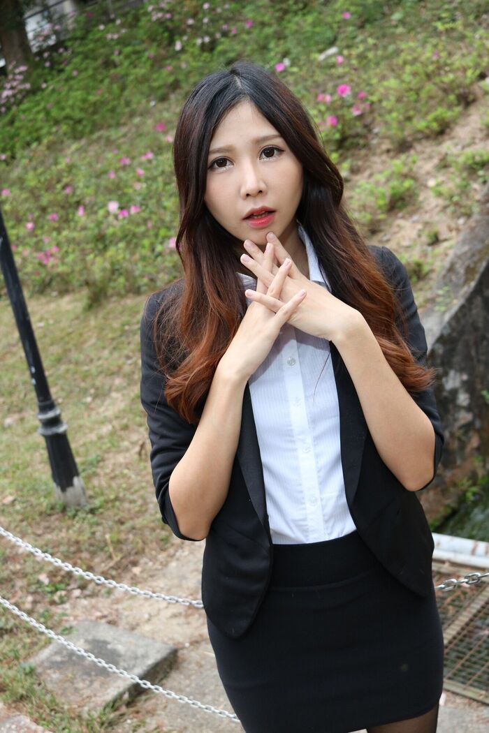 [嫩] Zooey,Ol. University of 黑絲 Thighs Photo Collection 14th image