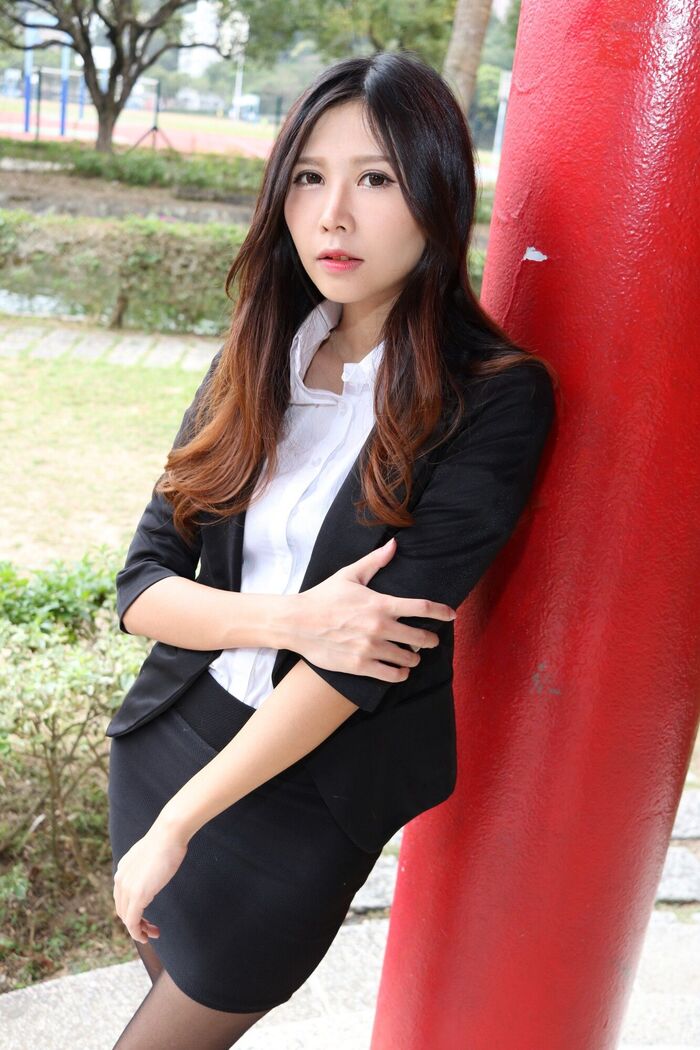 [嫩] Zooey,Ol. University of 黑絲 Thighs Photo Collection 27th image