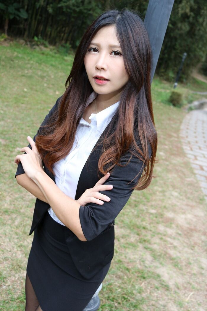 [嫩] Zooey,Ol. University of 黑絲 Thighs Photo Collection 28th image