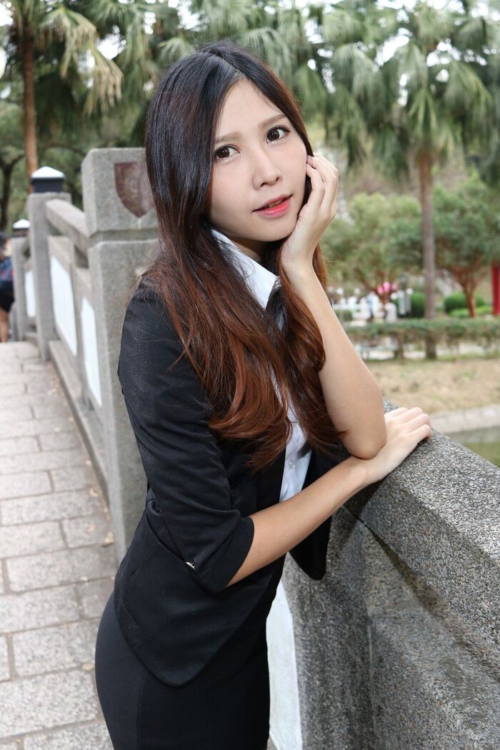 [嫩] Zooey,Ol. University of 黑絲 Thighs Photo Collection 3th image