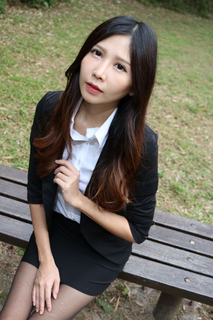 [嫩] Zooey,Ol. University of 黑絲 Thighs Photo Collection 31th image
