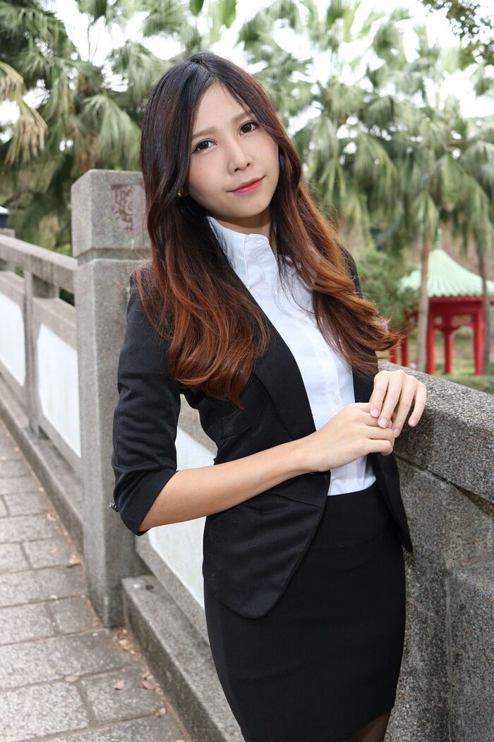 [嫩] Zooey,Ol. University of 黑絲 Thighs Photo Collection 5th image