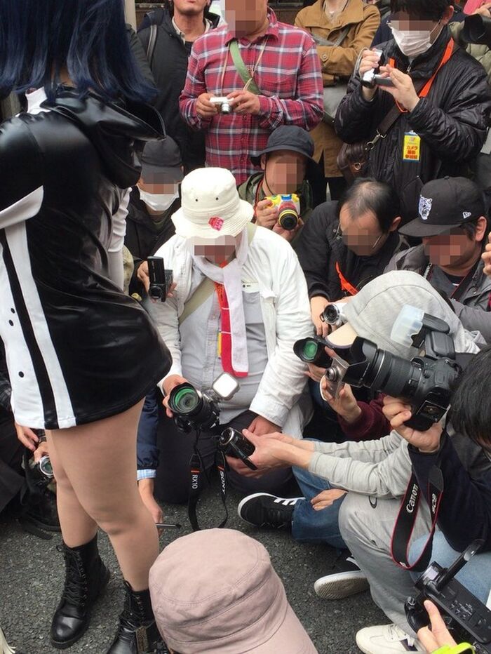 Kinky Kameko and others shoot the crotch of cosplayers w low angle erotic image summary! 22th image