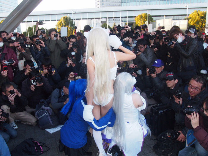 Kinky Kameko and others shoot the crotch of cosplayers w low angle erotic image summary! 47th image