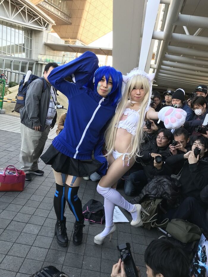 Kinky Kameko and others shoot the crotch of cosplayers w low angle erotic image summary! 48th image