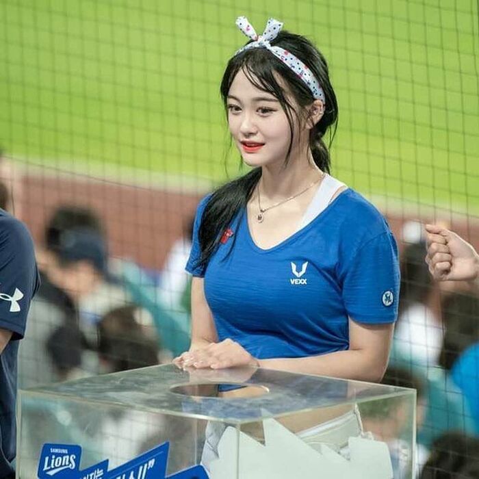Goddess cheerleader infested in Korean professional baseball venue www maji love inevitable ... 36 sheets 3th image
