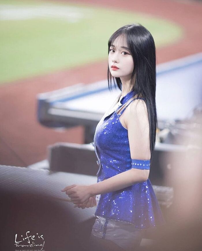 Goddess cheerleader infested in Korean professional baseball venue www maji love inevitable ... 36 sheets 4th image