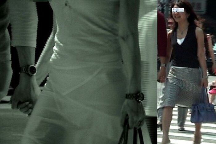 Sheer too! Sheer pan erotic image voyeuring ordinary women in the city with infrared camera 2th image