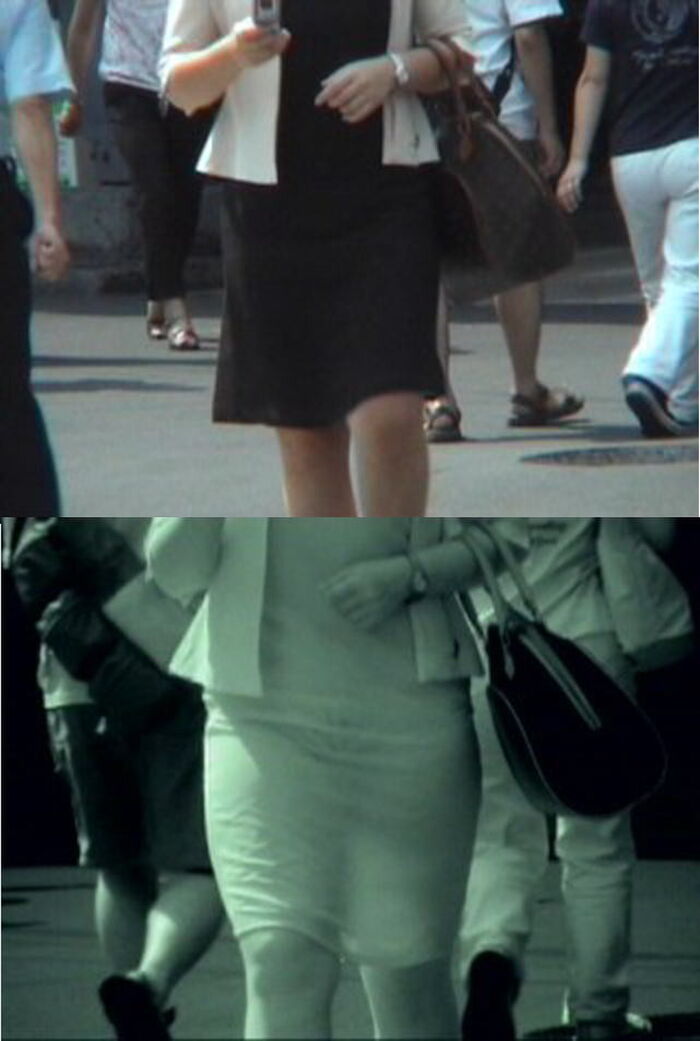 Sheer too! Sheer pan erotic image voyeuring ordinary women in the city with infrared camera 7th image