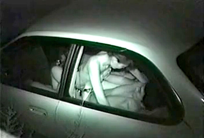 Choreal!! Car sex image that hid amateur couple who parked car in the dark and was with infrared camera 11th image