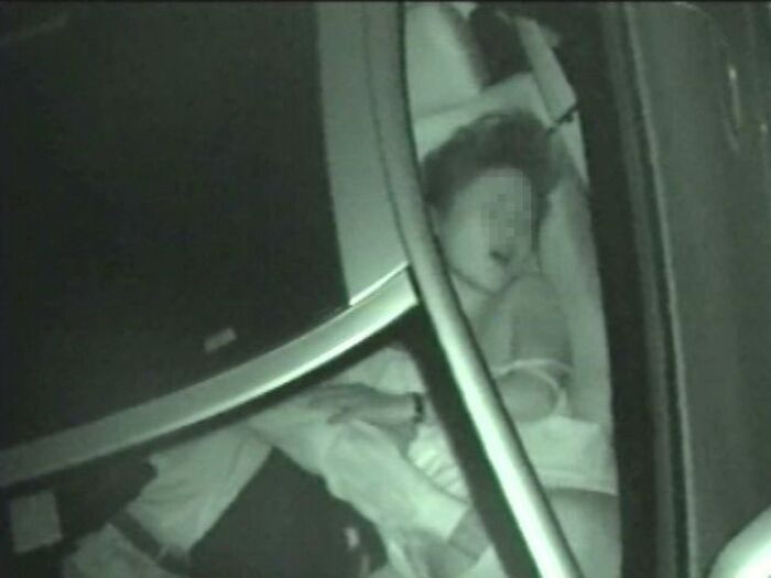 Choreal!! Car sex image that hid amateur couple who parked car in the dark and was with infrared camera 7th image