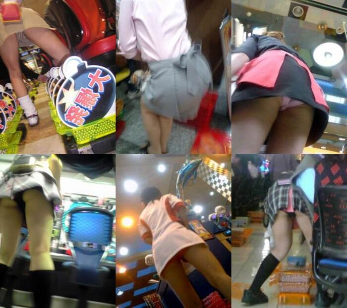 Upside down shooting of an amateur older sister working at a pachinko parlor, low angle panchira image !!!!!!!!! 8th image